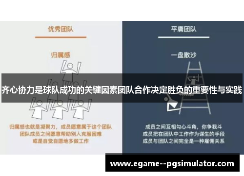 齐心协力是球队成功的关键因素团队合作决定胜负的重要性与实践