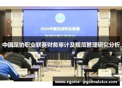 中国足协职业联赛财务审计及规范管理研究分析